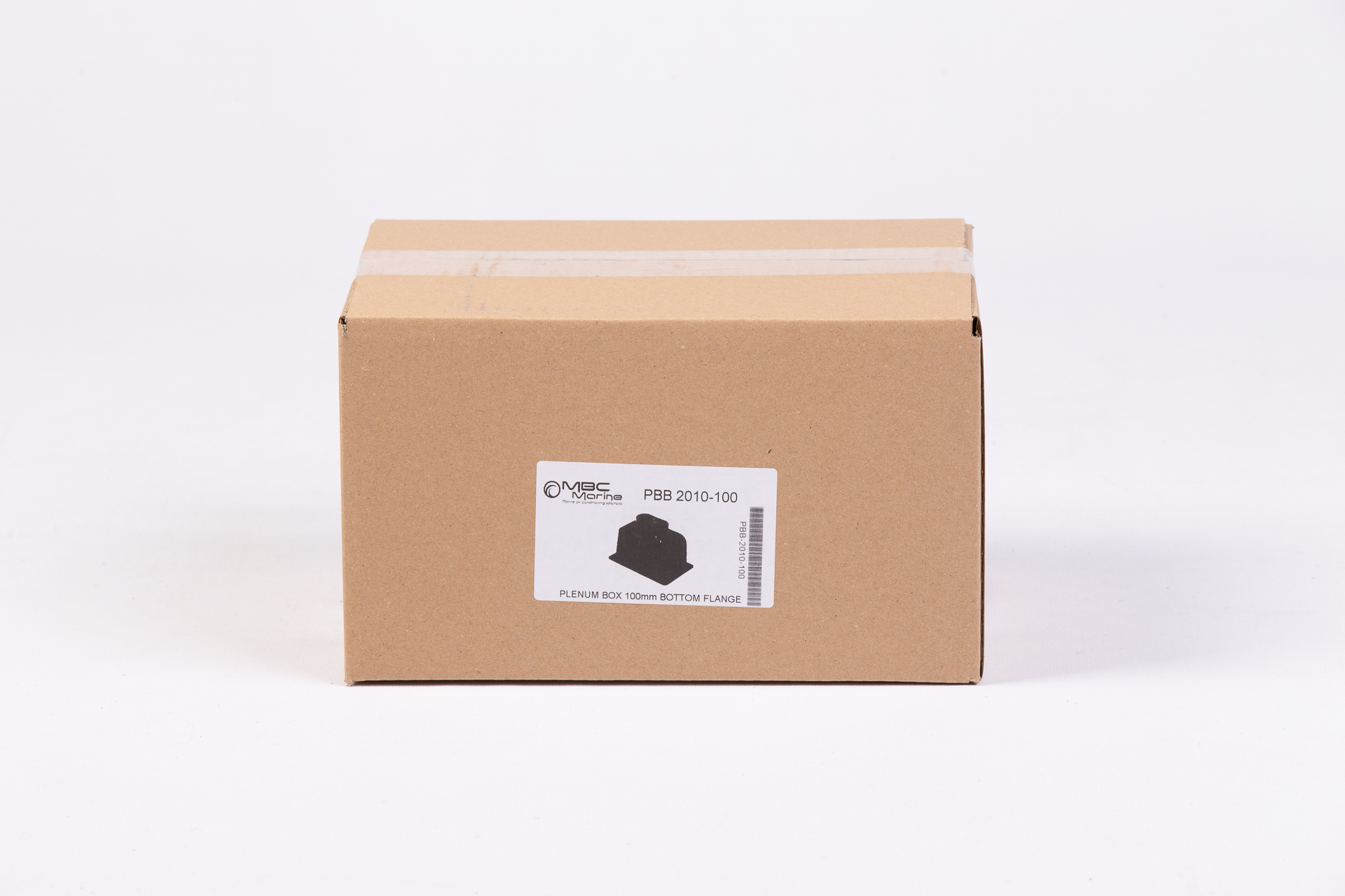 PLENUM BOX WITH BOTTOM AIR DUCT CONNECTION