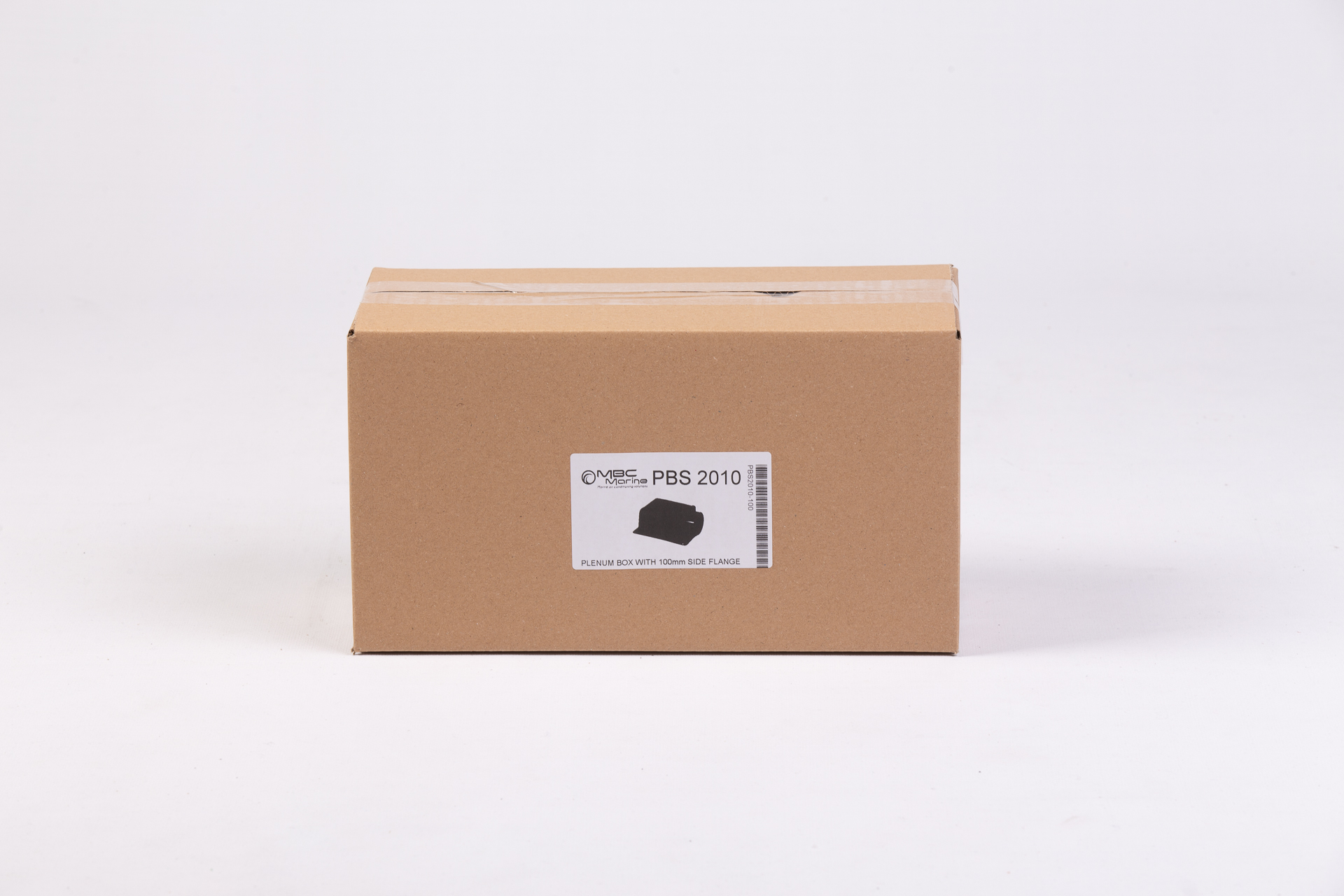 PLENUM BOX WITH SIDE AIR DUCT CONNECTION