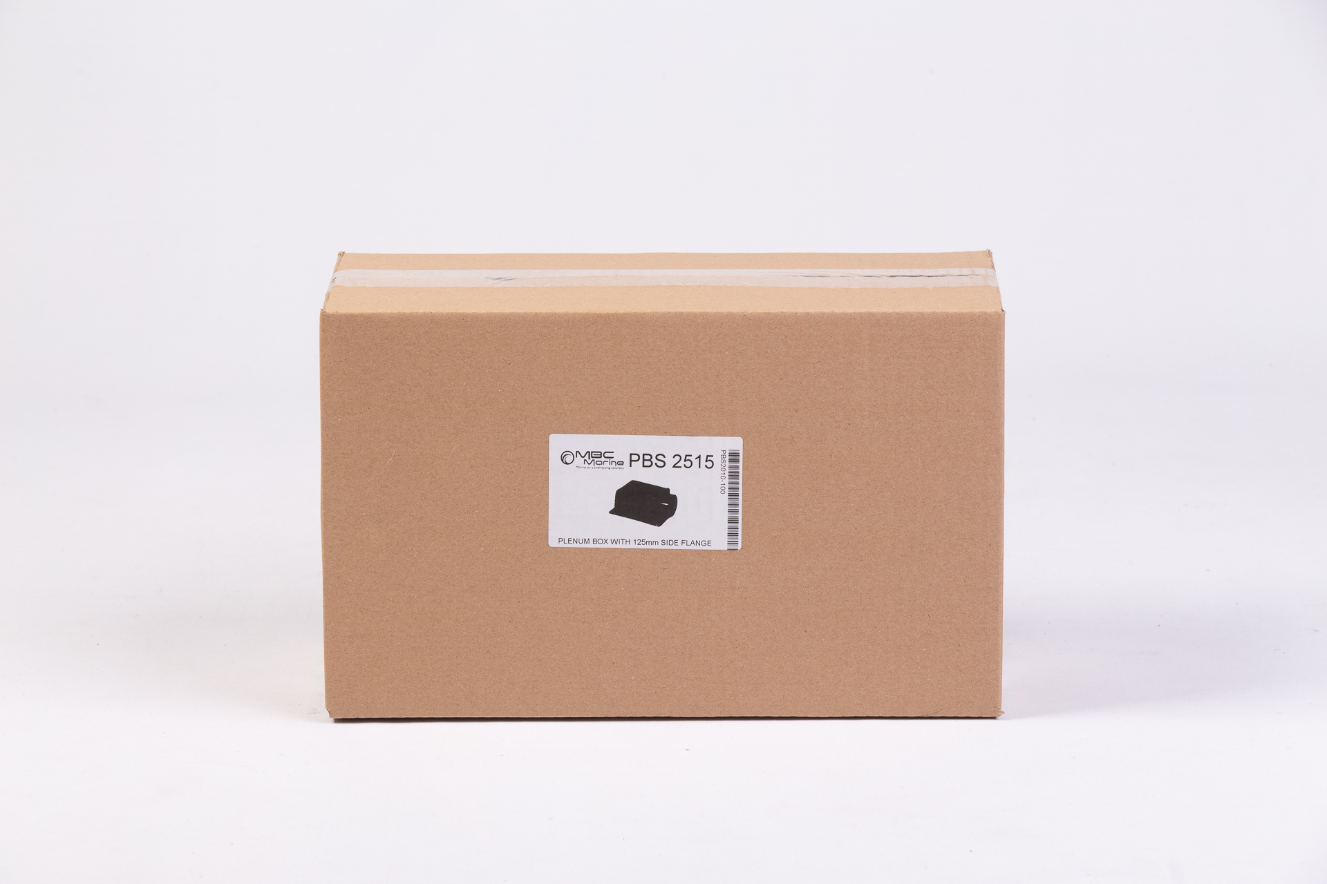 PLENUM BOX WITH SIDE AIR DUCT CONNECTION