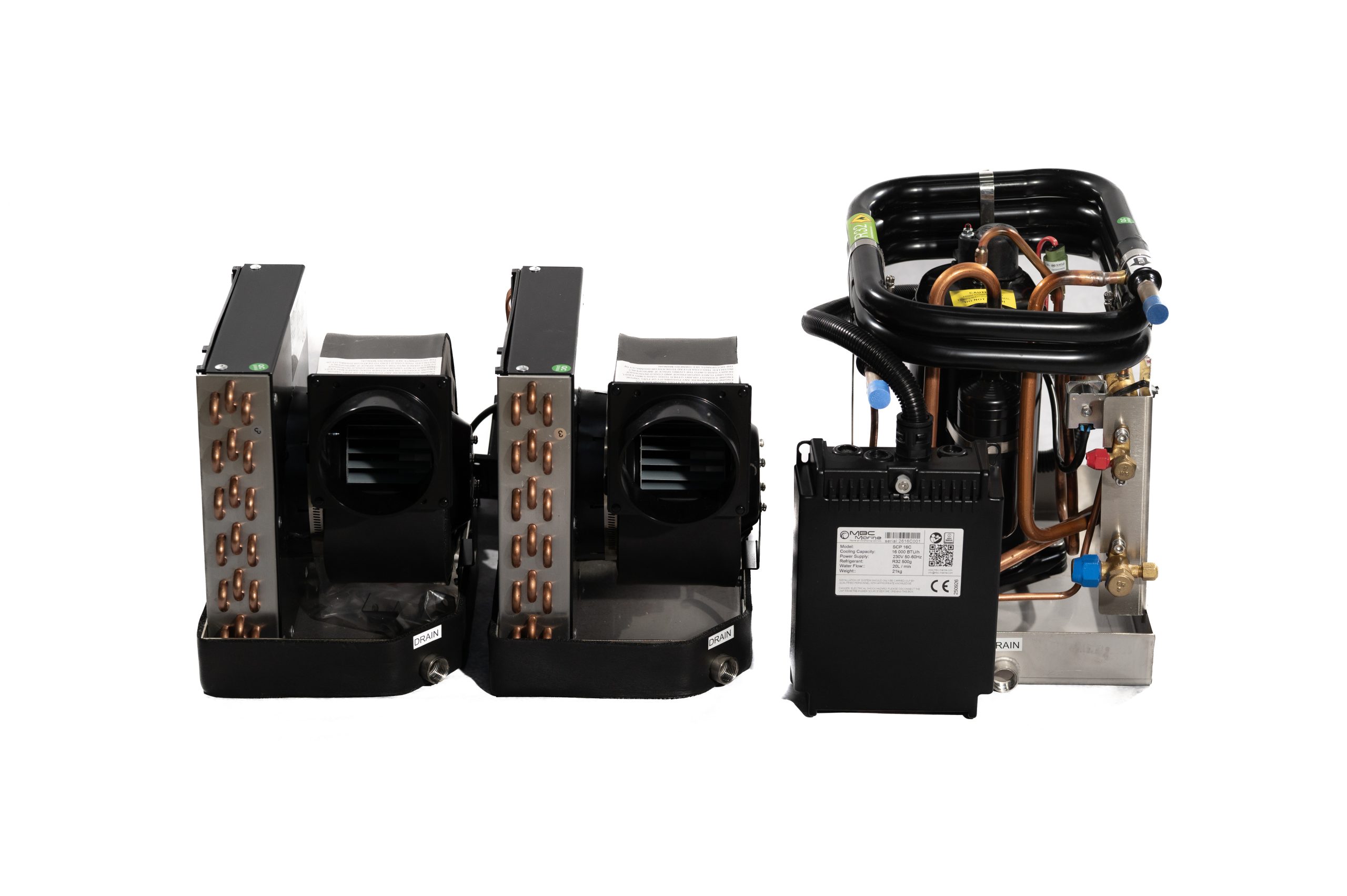 SCPM – 1x 16000 BTU Compressor + 2x 8000 BTU Evaporator